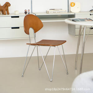 Silla de comedor de madera maciza en forma de arco, color nogal, con respaldo para comedor - Product Image 1