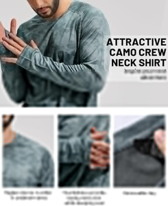 Camisa de Pesca Elástica de Manga Larga con Protección Solar UPF 50, Impermeable, Resistente al Viento, con Estampado Digital, Antienganches, de Secado Rápido y Transpirable - Product Image 3