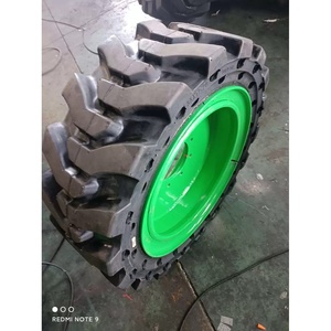 Neumático Sólido Superelástico y Duradero para Minicargadora 12-16.5, Neumático para Excavadora 10-16.5 con Llantas - Product Image 5