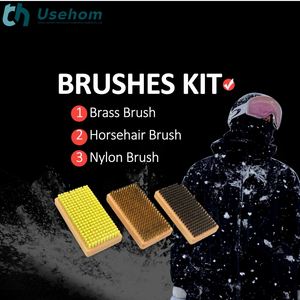 Usehom Kit de brosses à cire pour ski et snowboard en nylon professionnel - Product Image 5
