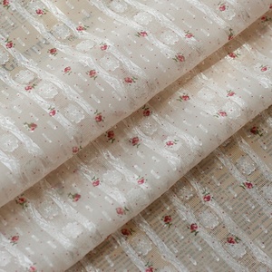 Top Phổ Biến Mùa Xuân Và Mùa Hè Mới Lưới Vải Với Cắt Hoa Sợi In Hoa Hồng Nhỏ Cho Thời Trang Quần Áo - Product Image 5