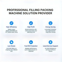 Machine de remplissage 3-en-1 entièrement automatique à commande PLC, haute vitesse, certifiée CE, en acier inoxydable, pour plastique/verre