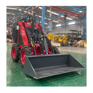 CE EPA Euro 5 Certified Bucket With Automatic Levelling For Front Loader Mini Wheel Skid Steer Loader
