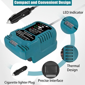 Cargador de <span class=keywords><strong>Coche</strong></span> Portátil Mini para Batería Makita de 18V, Cargador Rápido para Encendedor de Cigarrillos Makita de 18V, Tamaño 1/4 de DC18RC - Product Image 3