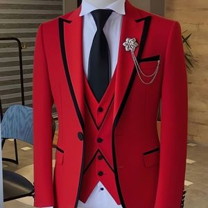 Traje Formal <span class=keywords><strong>Color</strong></span> Caqui para Hombre, Corte Entallado, de 3 Piezas, para Boda, Novio, Terno, Blazer, Chaleco y Pantalón Personalizados - Product Image 5