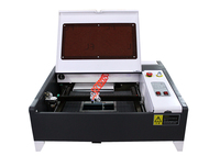 Machine de gravure laser 40W 50W 60W 40404, graveur et découpeur laser CO2 avec système de mise au point automatique pour cuir et cristal