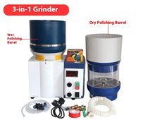 Polisseuse magnétique humide et sèche Hengda 6L pour bagues en diamant, bijoux en or, finition liquide, composants de moteur, acier, facile à utiliser