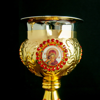 Magnifique Calice de Messe pour Église Orthodoxe et Catholique, Saint Sacrement, Rituel Liturgique Chrétien