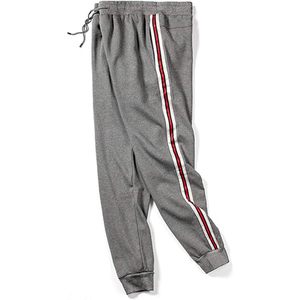 Men's Fleece Joggers <b>Pants</b> Sherpa <b>Lined</b> Side Stripe Sweatpants Winter Warm Active Wear - Product Image 3