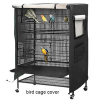 Housse de protection pour cage à oiseaux en fil métallique, idéale pour perroquets, perruches et petits animaux, utilisable en intérieur et en extérieur