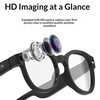Nouvelles lunettes intelligentes AIMB-S1 pour la fonctionnalité d'appel, la lecture de musique, la connectivité Wi-Fi, la caméra 200MP, l'enregistrement photo et vidéo