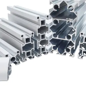6063 t slot Extruded Industrial machine frame strut Aluminum Profiles for 3d printer
