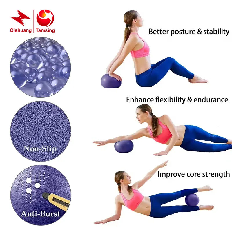 Equipamento de ioga fitness com logotipo personalizado, bola de ioga anti-estouro de 25 cm, bola de ioga em PVC pequena e ecológica para academia