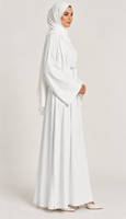 Ensemble Abaya deux pièces uni EVE YJE117, robe longue à manches longues pour femmes musulmanes modestes, pour la prière quotidienne et les mariages