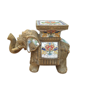 Adorno de Elefante Auspicioso, Base para Macetas de Jardín, Soporte Decorativo para Plantas, Decoración para Entrada de Patio - Product Image 4