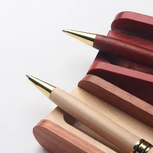 Pen Ballpoint Pen High Quality Switch Gift Executive Custom Roller Ballpoint Blanks Luxury Wooden Box Wood Pen