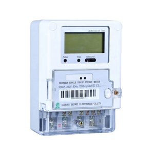 Medidor de energía inteligente inalámbrico monofásico Pantalla LCD Módulos remotos prepagos (GPRS/GSM/WiFi/LoRa WAN) <span class=keywords><strong>Corriente</strong></span> máxima de 80A - Product Image 1