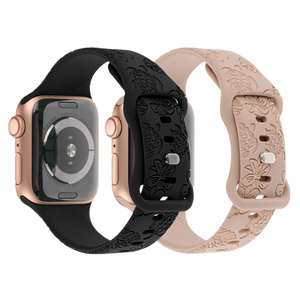 Correa Deportiva de Silicona Suave con Estampado de Tortuga y Flores para <span class=keywords><strong>Apple</strong></span> <span class=keywords><strong>Watch</strong></span>, Compatible con Tamaños 38, <span class=keywords><strong>40</strong></span>, 41, 42, 44, 45, 49 <span class=keywords><strong>mm</strong></span>, iWatch Ultra <span class=keywords><strong>2</strong></span>, <span class=keywords><strong>SE</strong></span>, 9, 8, 7, 6, 5 - Product Image 2