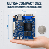 Mini PC sans ventilateur, mini PC industriel embarqué Android, carte mère d'ordinateur, carte mère RK3218 quad-core Cortex-A7 avec processeur