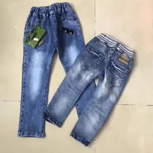 Pantalones vaqueros elásticos para niños, Jeans ajustados, ropa, stock