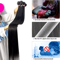 GS Cheap Mèches de cheveux vierges Grade 15A, lisses comme des baguettes, 100% cheveux humains bruts vietnamiens, doublement étirés, provenant d'un seul donneur
