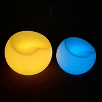 Nouveauté Chaise LED en forme de pomme / Chaise boule LED / Mobilier LED de jardin