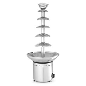 Fontaine à chocolat HENDI 230V/300W à 6 niveaux en acier inoxydable, présentoir de table à un seul côté, diamètre 372 mm, hauteur 850 mm - Product Image 1