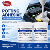 Composé de scellement thermique en silicone gris conducteur de chaleur NDST, colle AB pour l'électronique