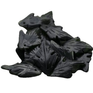 Pendentif sculpté en forme de feuille d'agate rouge naturelle, pierres semi-précieuses pour la fabrication de bijoux, origine Jinhua, hiver 2024 - Product Image 5