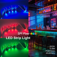 Bande lumineuse LED flexible SPI Pixel RGB RGBW 60 LED PCB 10 mm pour bar/meubles/magasin de détail Site de ventes en ligne chinois