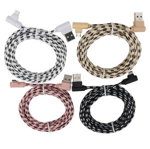 3M V8 USB Micro Cable Nylon <span class=keywords><strong>90</strong></span> grados Micro USB <span class=keywords><strong>Cargador</strong></span> Cable DE DATOS Carga rápida para Samsung Xiaomi Android Accesorios para teléfonos - Product Image 1