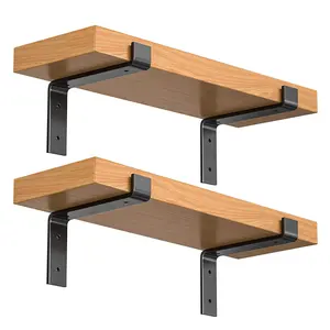 Soportes de estante de Metal en forma de J personalizados, estantes de pared para dormitorio, sala de estar, estante de almacenamiento