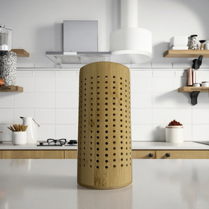 Bamboo Chopstick Holder Round Lattice Type Draining Rack For <b>Kitchen</b> Tableware Storage Eco Friendly - Product Image 1