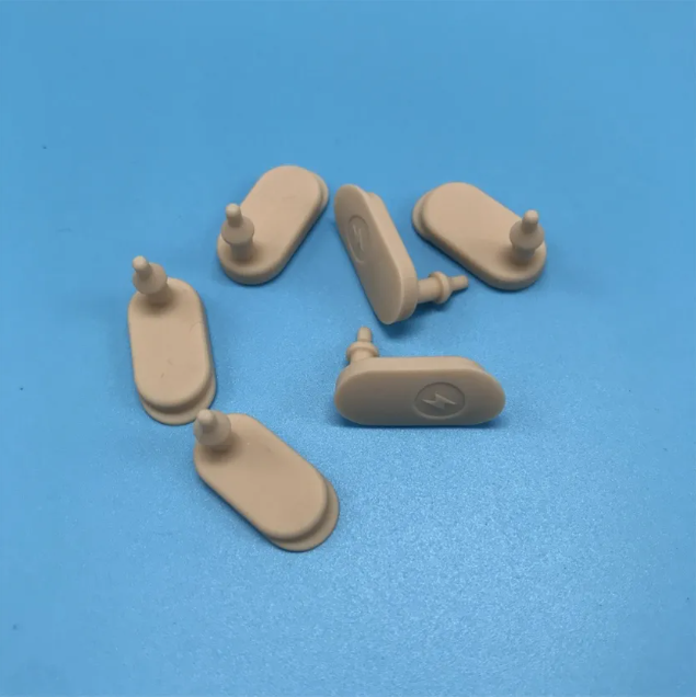 Silicone USB Waterproof Plug Phone Charging C Port Rubber Stopper Dustproof Cover with Fixing Post