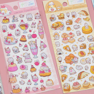 Pour Nekoni Design Original beaux animaux Desserts sucrés Washi autocollants autocollants adhésifs esthétiques pour papier pour promotionnel - Product Image 6