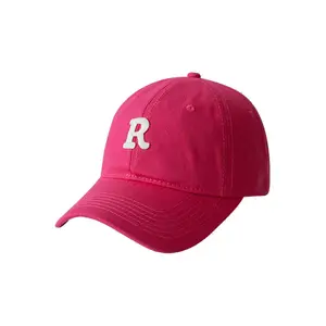 عالية الجودة كلمة R الرياضة قبعات بيسبول قبعة بيسبول 6-قبعة بقطاعات في الهواء الطلق المطبوعة للجنسين الحياة اليومية 10 قطعة LSBH-1217 Lingshang