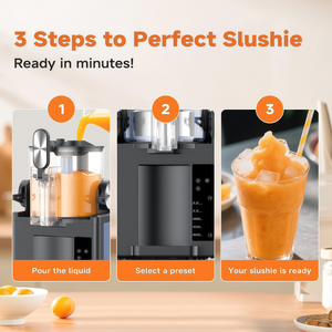 Machine à slush domestique premium de 1,5 L avec accessoire pour râper la <span class=keywords><strong>glace</strong></span> - Faites des slushies/glaçons sans <span class=keywords><strong>glace</strong></span> (OEM/ODM personnalisé) - Product Image 4