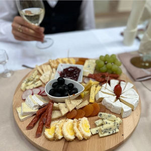 Plateau tournant écologique en bois de hêtre naturel de 30cm pour gâteau de mariage, de fête et d'événement, de restauration, de service personnalisé en gros - Product Image 6