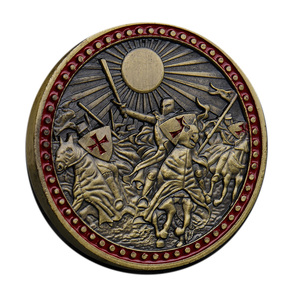 神之铠甲主题金属纪念币复古浮雕工艺宗教文化收藏摆件高细节质感 - Product Image 5