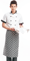 Manteaux de chef à manches courtes personnalisables Chemise imprimée Uniforme de directeur de restaurant pour femmes et hommes Veste de chef