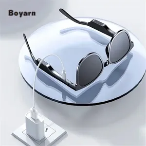 Boyarn Wireless Speaker Headset Headphone Music Smart Glasses Digital Glass Audio Blue Tooth Sunglasses Smart Sunglasses