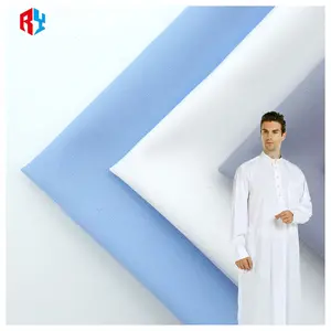 Großhandel 40 * 40 100 % Polyester Mikrofaser Stoffe toyobo Stoff arabische Thobe-Hemden Stoff für Herren