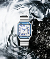 Jam Tangan Quartz Tahan Air Bercahaya Gaya Bisnis Fashion Terlaris untuk Pria