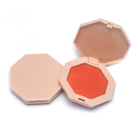 Vente en gros Boîte de poudre hexagonale de maquillage 6 couleurs Surligneur de couleur unique Surligneur de maquillage Poudre bronzante fine surligneurs avec logo personnalisé