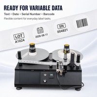 Machine de rembobinage d'étiquettes horizontale XF-40 avec impression TIJ pour le marquage de codes-barres et de numéros de série à données variables