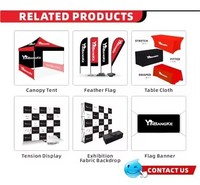 Drapeaux en forme de larme en polyester personnalisables - Mât de drapeau en fibre de verre résistant au vent pour des événements et des promotions durables