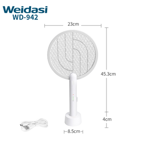 Weidasi 3800V <span class=keywords><strong>Raqueta</strong></span> Mosquito Bat Tipo C Carga 6 Luz Uv Mosquitera eléctrica con Rohs Epa Kc Ce - Product Image 6