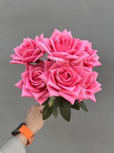 Chất Lượng Cao Bó Hoa Bảy Cánh Hoa Hồng Nhân Tạo Cho Trang Trí Và Đám Cưới Hoa Sắp Xếp - Product Image 5