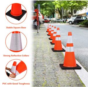 Amerikan kanada modeli trafik yansıtıcı yol güvenliği koni 12 18 28 36 inç koni - Product Image 4