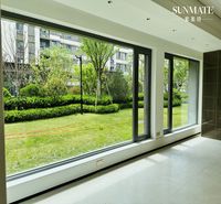 Casa inteligente de metal ventana fija diseño foto grandes ventanas de imagen de Bahía de vidrio